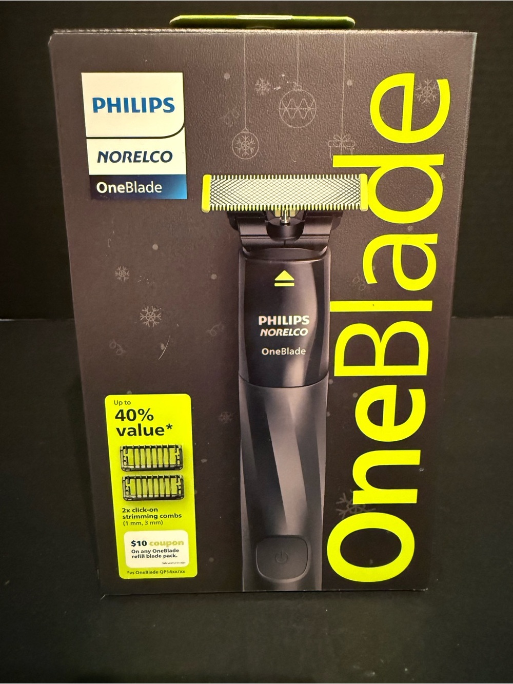 Philips Norelco OneBlade Electric Trimmer – Black